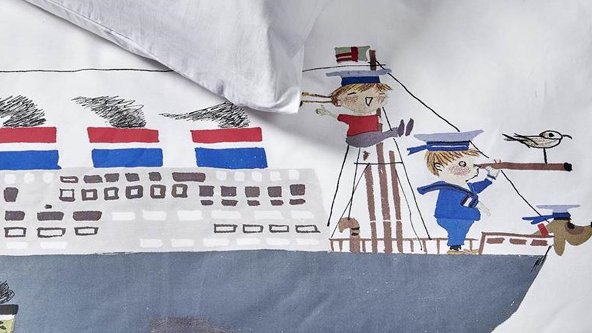 Fiep Amsterdam Bootje varen dekbedovertrek