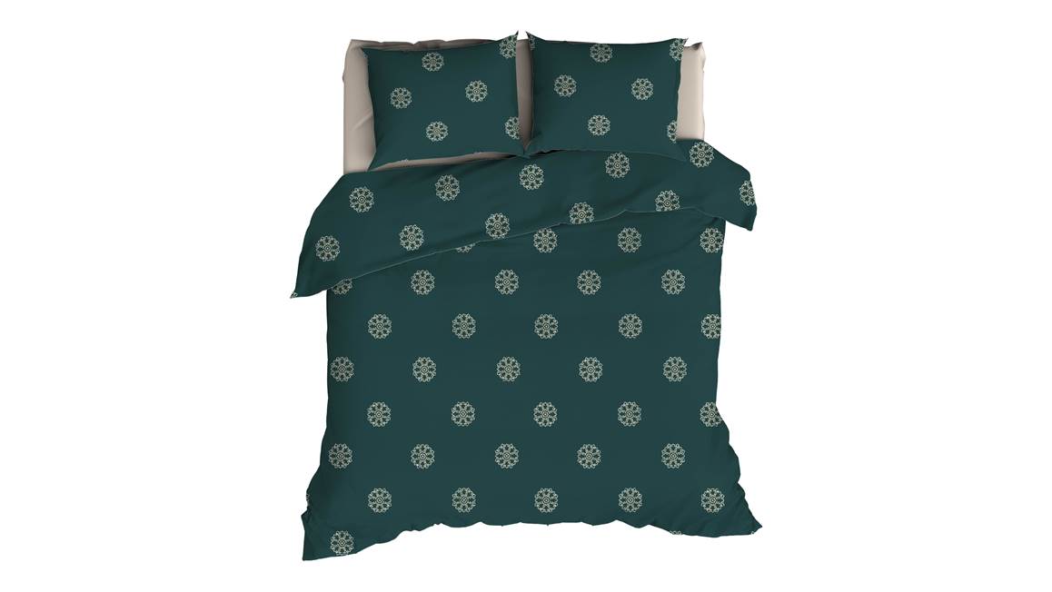 Romanette Flocons flanel dekbedovertrek