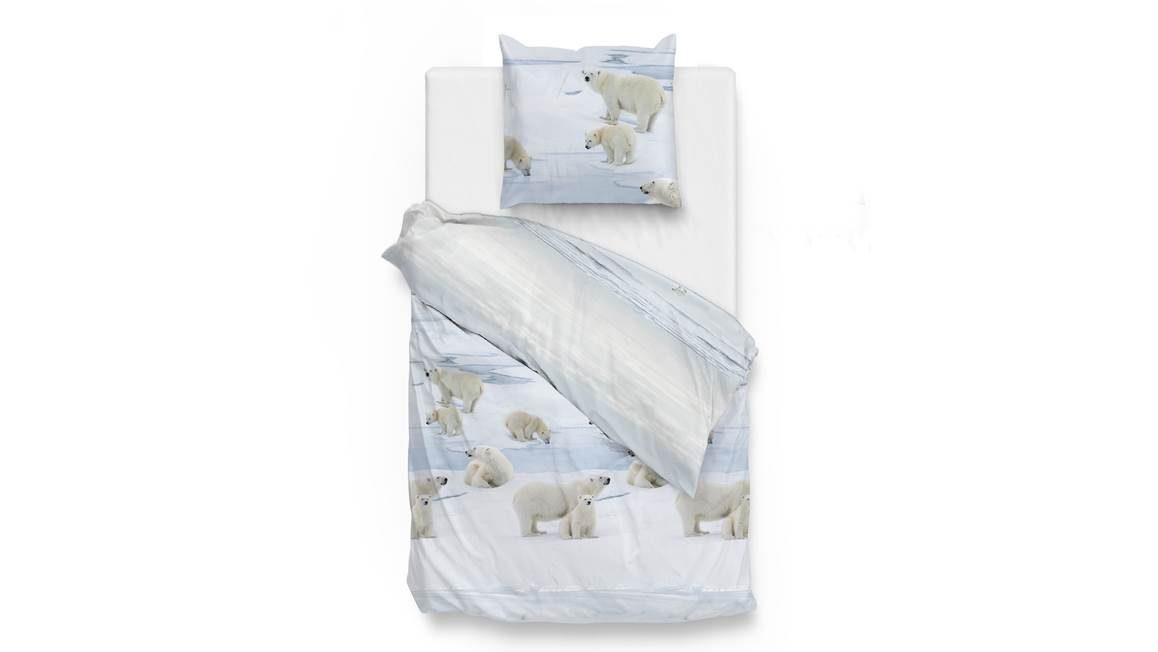 Zohome Ber flanel dekbedovertrek