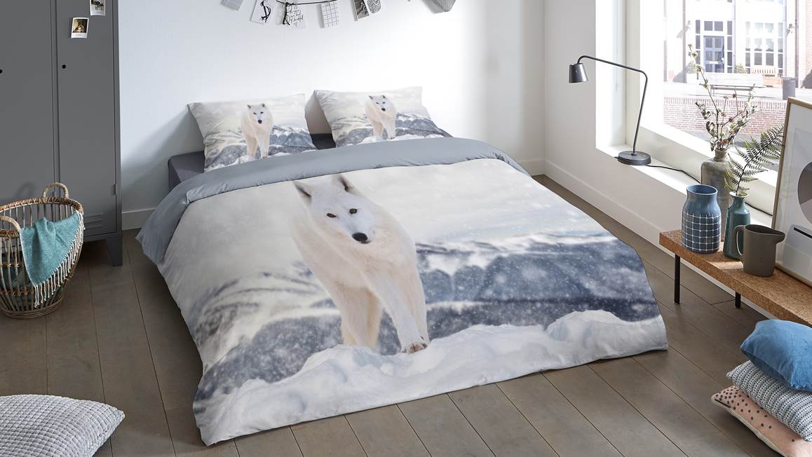 Pure White Fox dekbedovertrek