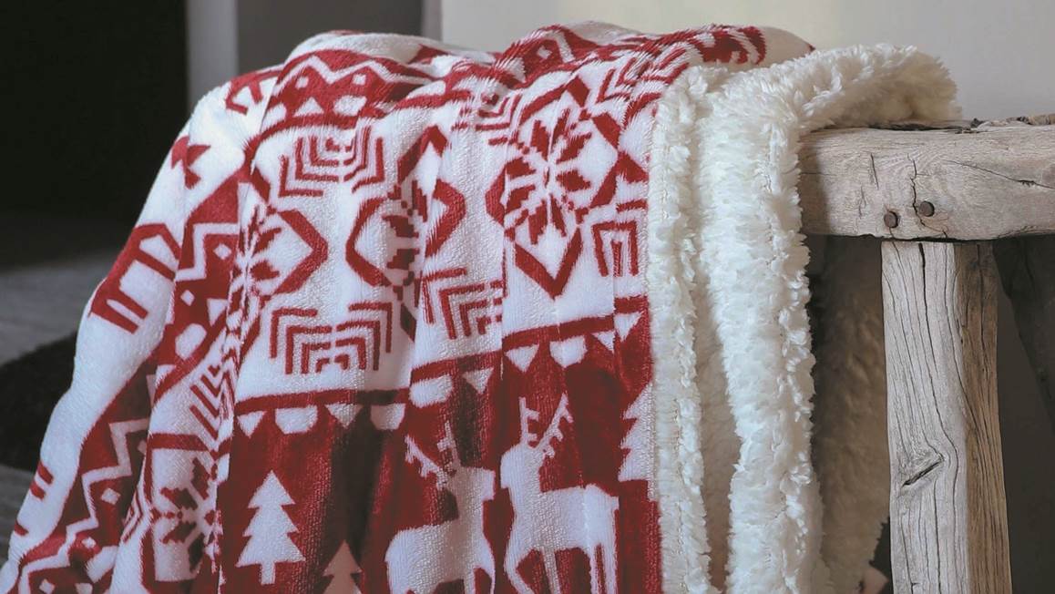 Unique Living Yael fleece plaid