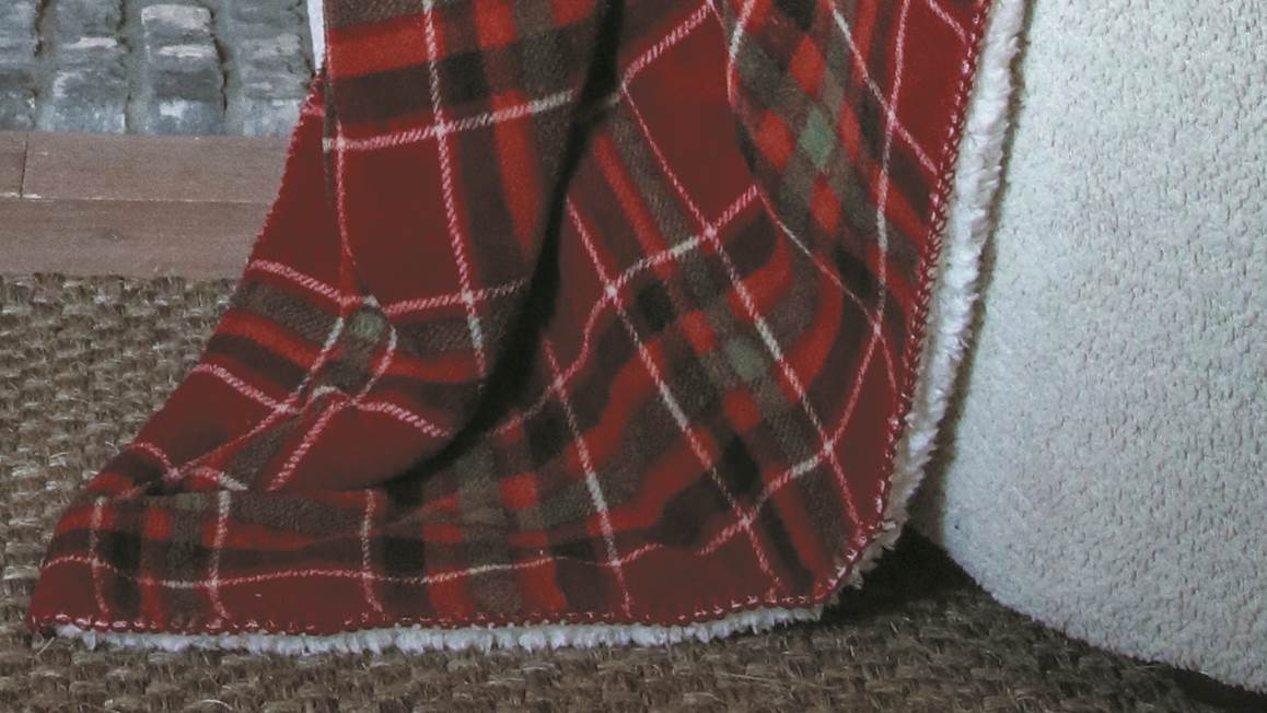 Unique Living James fleece plaid