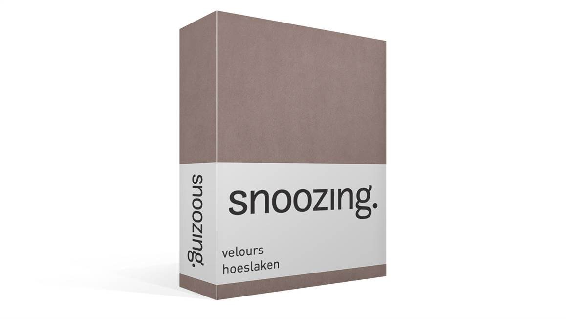 Snoozing velours hoeslaken