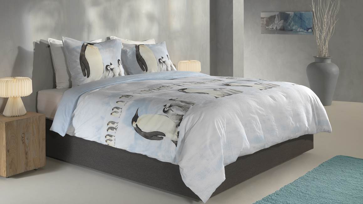 Zohome Pingu flanel dekbedovertrek