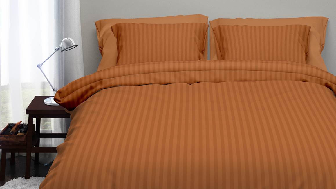 Satin d'Or Satijnstreep dekbedovertrek