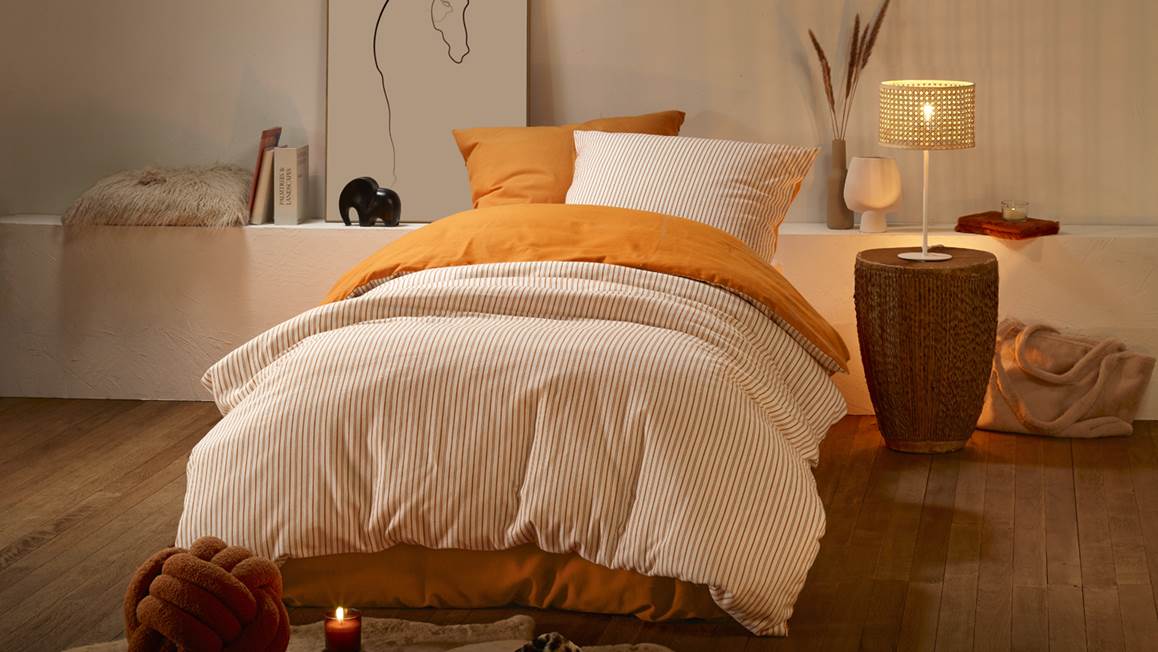 De Witte Lietaer Cleo flanel dekbedovertrek