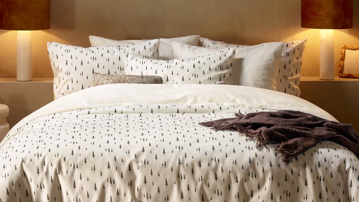 De Witte Lietaer Dentree flanel dekbedovertrek