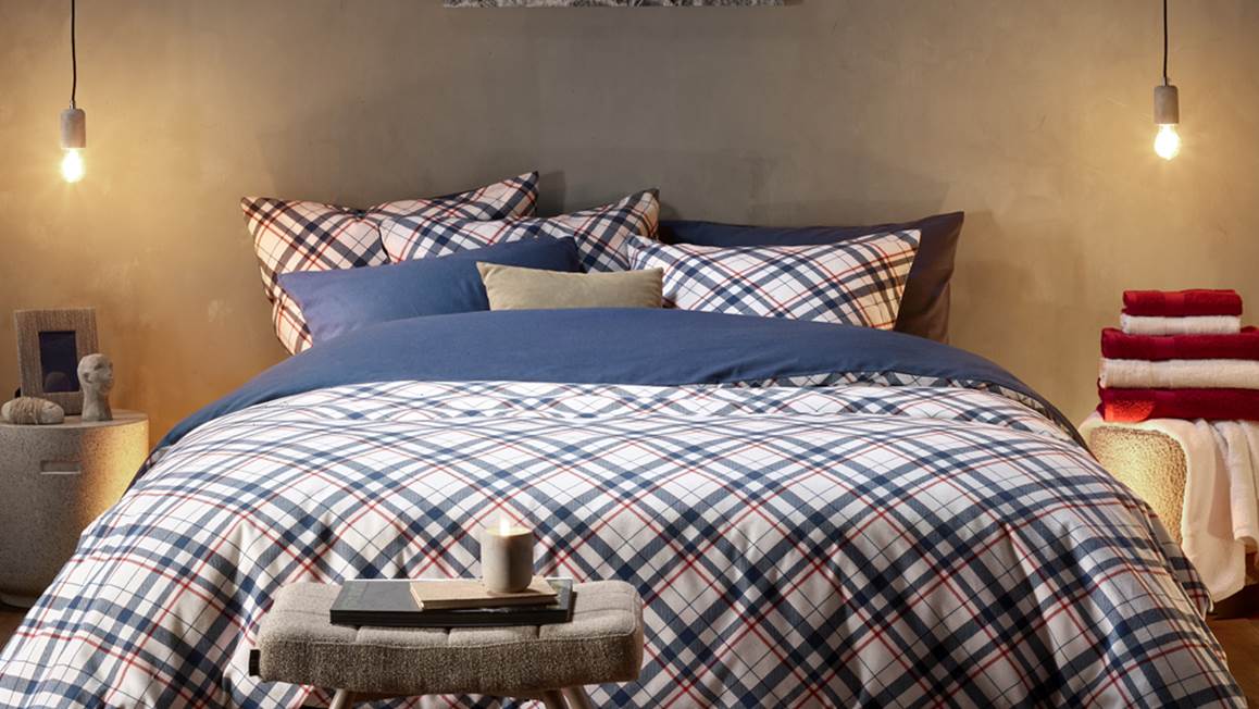 De Witte Lietaer Tartan flanel dekbedovertrek