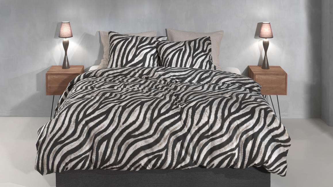 Zohome Zebrato flanel dekbedovertrek