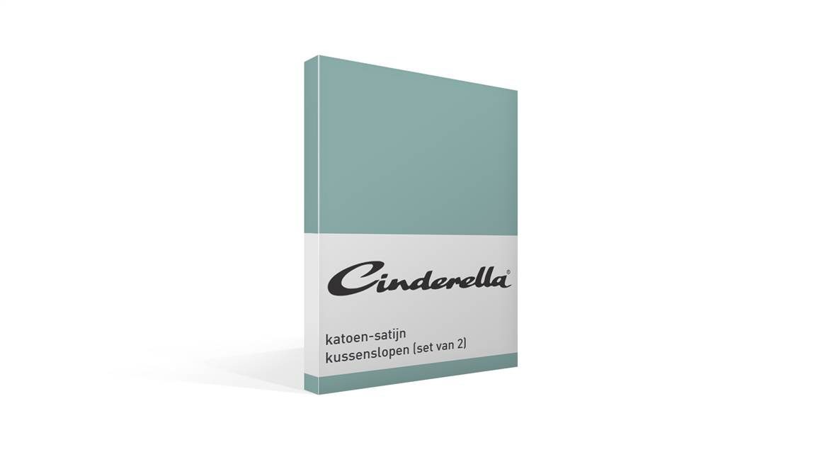 Cinderella katoen-satijn kussenslopen (set van 2)