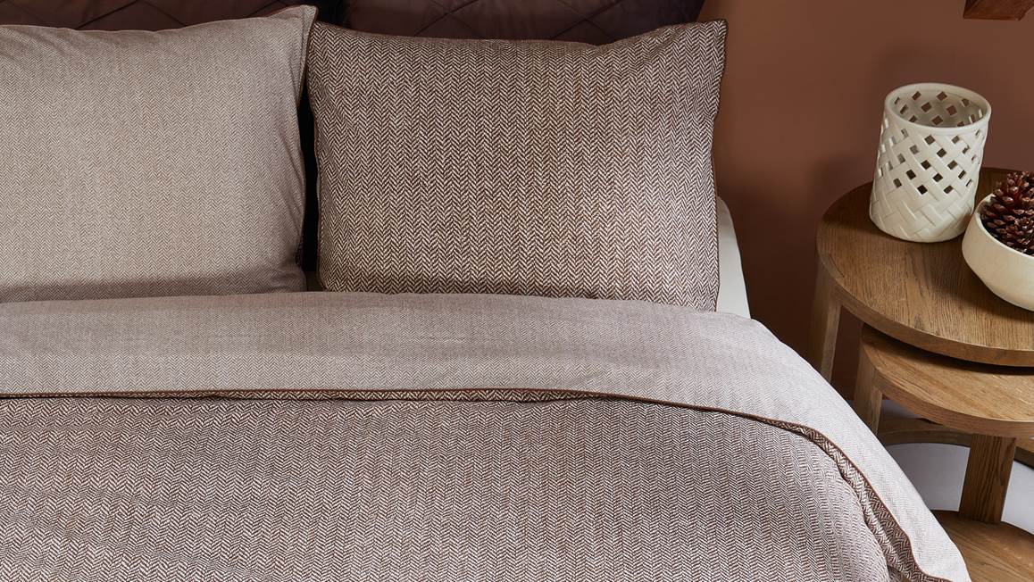 Rivièra Maison Chevron Weave dekbedovertrek