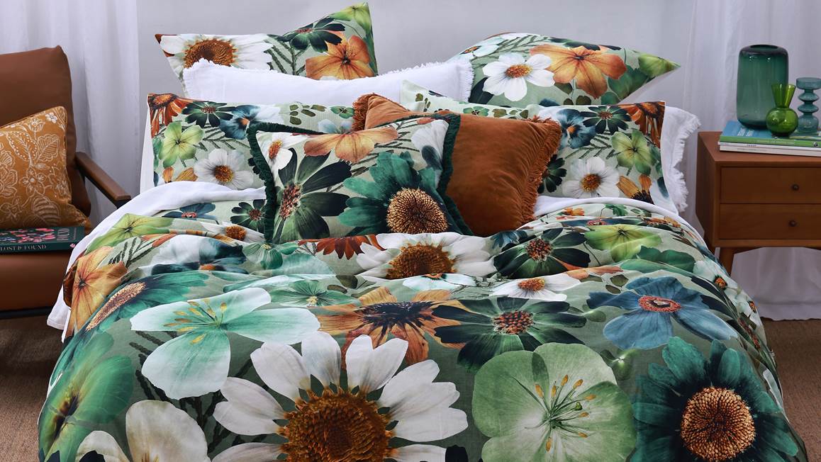 M.M Linen Flowerfield dekbedovertrek