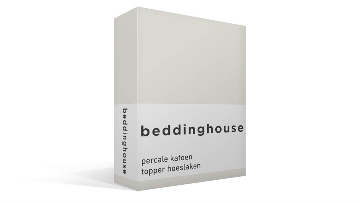 Beddinghouse percale katoen topper hoeslaken