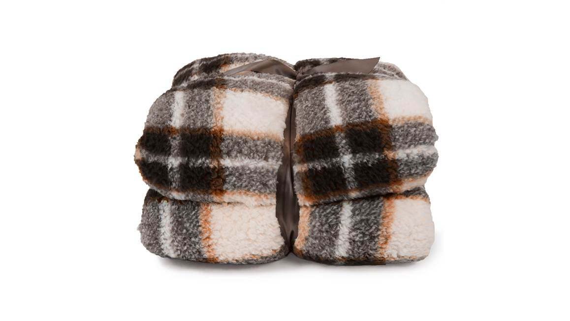 Unique Living Tris fleece plaid
