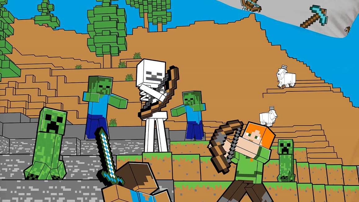 Minecraft dekbedovertrek