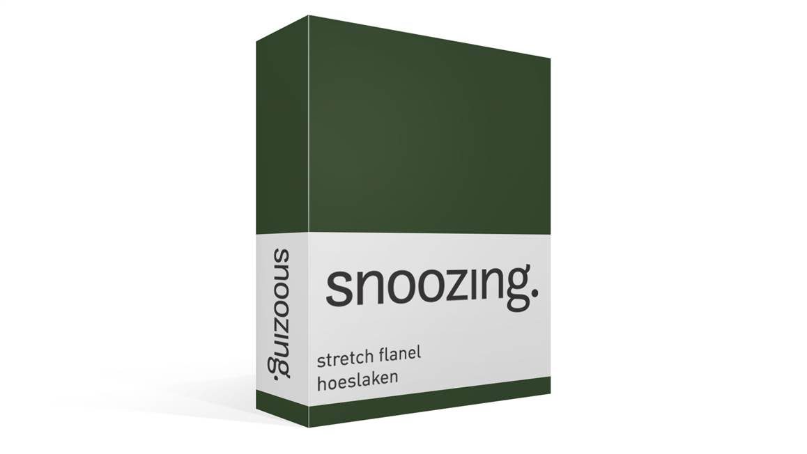 Snoozing stretch flanel hoeslaken