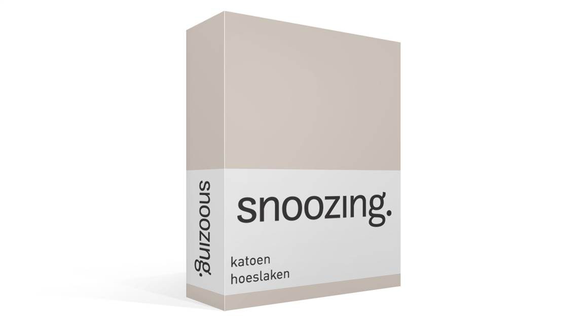 Snoozing katoen hoeslaken
