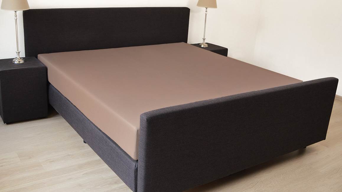 Snoozing katoen-satijn hoeslaken extra hoog