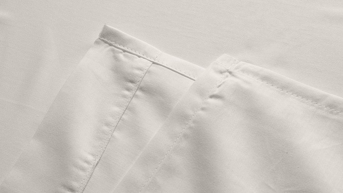 Snoozing katoen-satijn laken