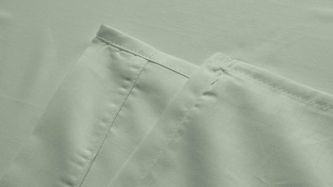 Snoozing katoen-satijn laken