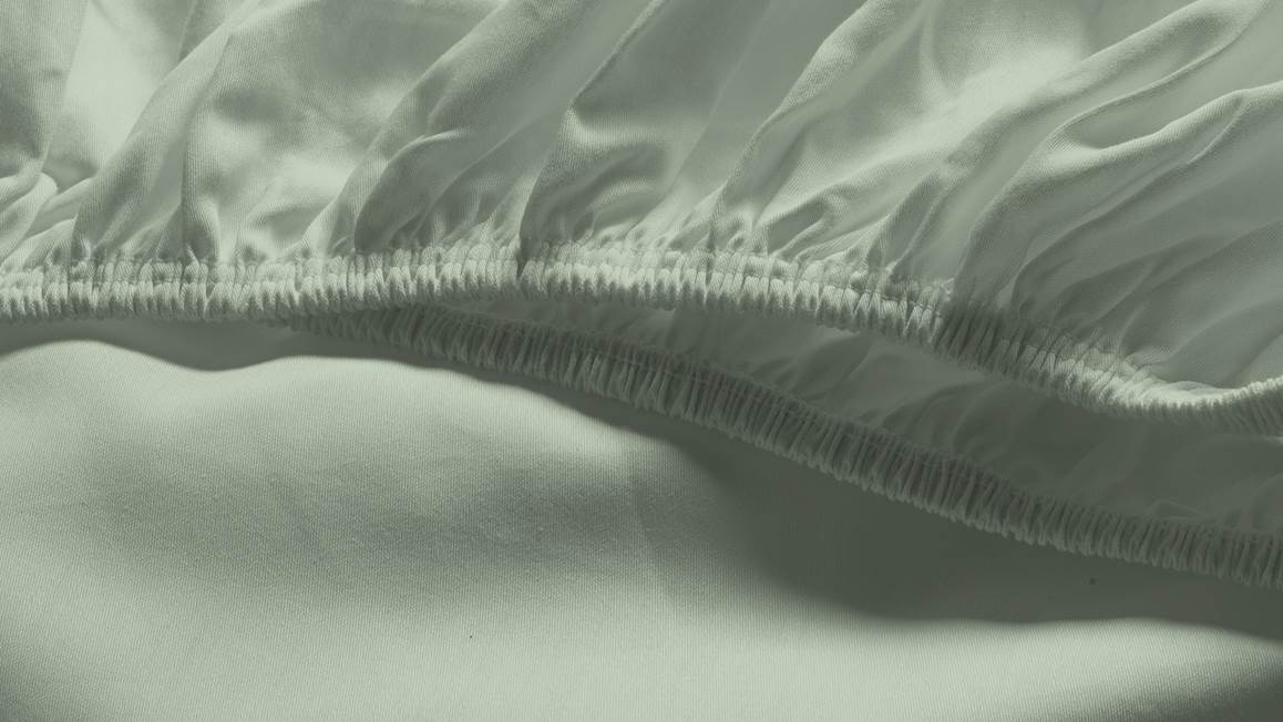 Snoozing katoen-satijn topper hoeslaken