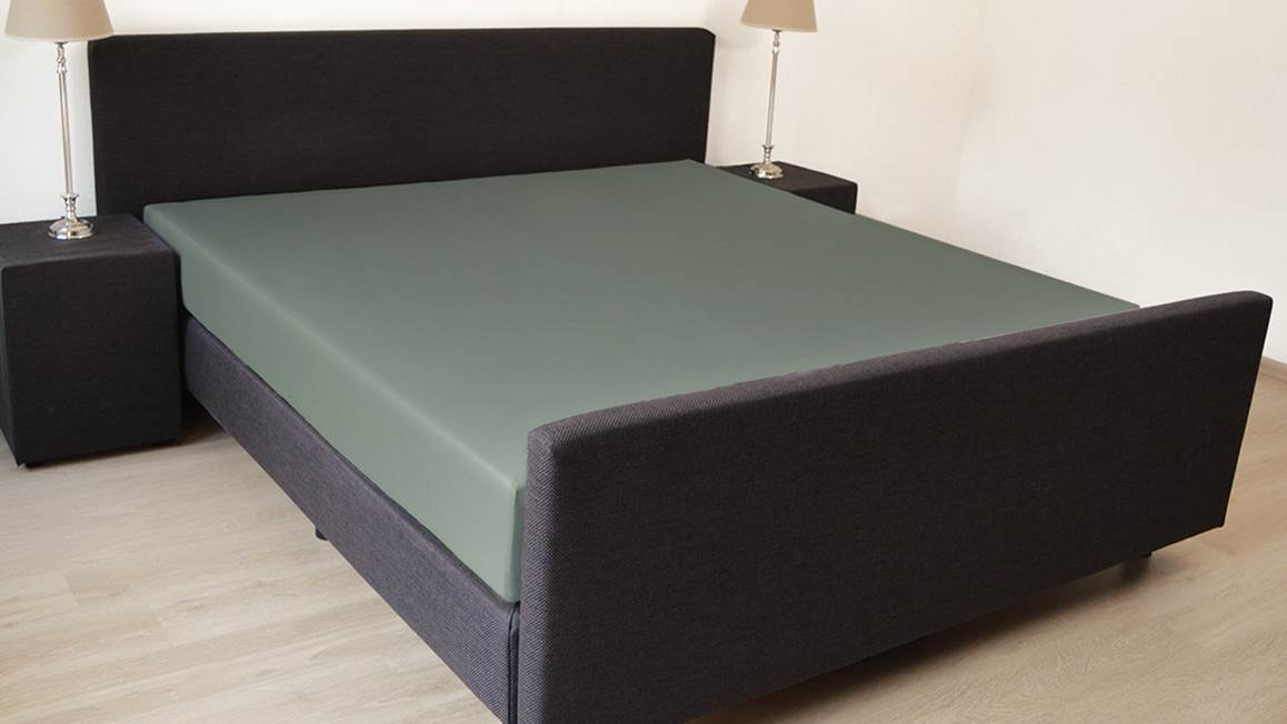 Snoozing percale katoen hoeslaken