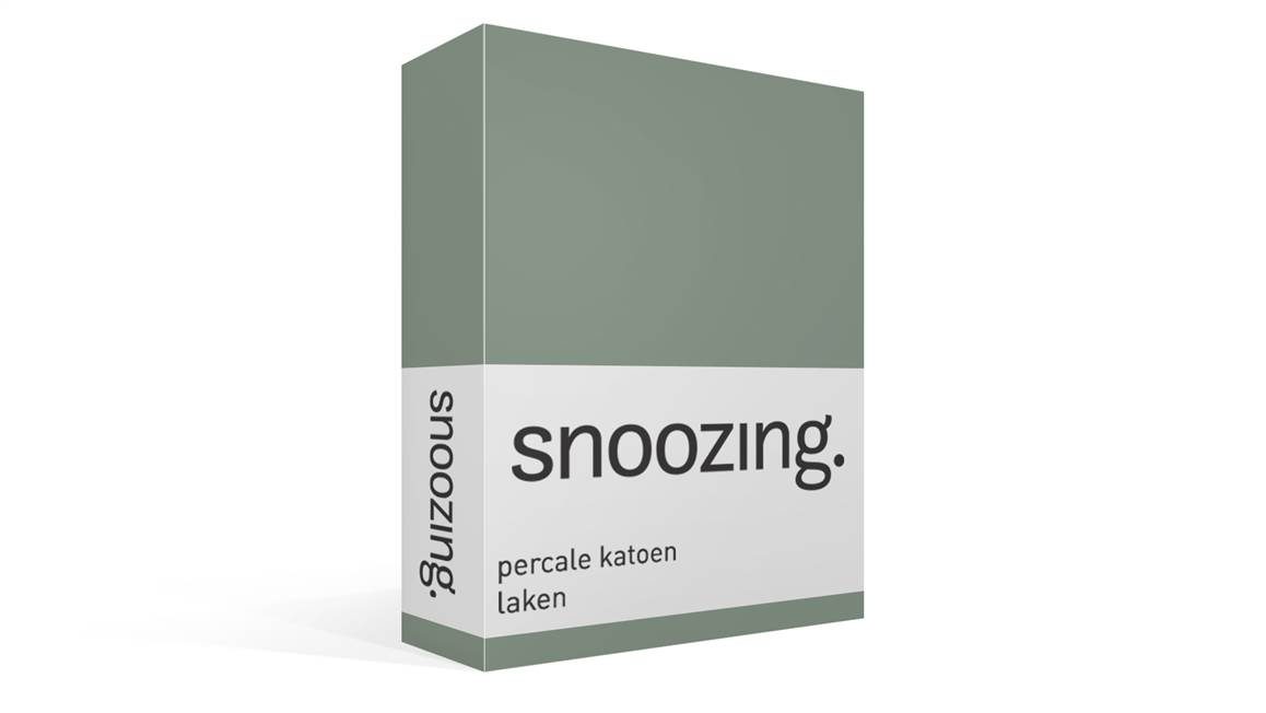 Snoozing percale katoen laken