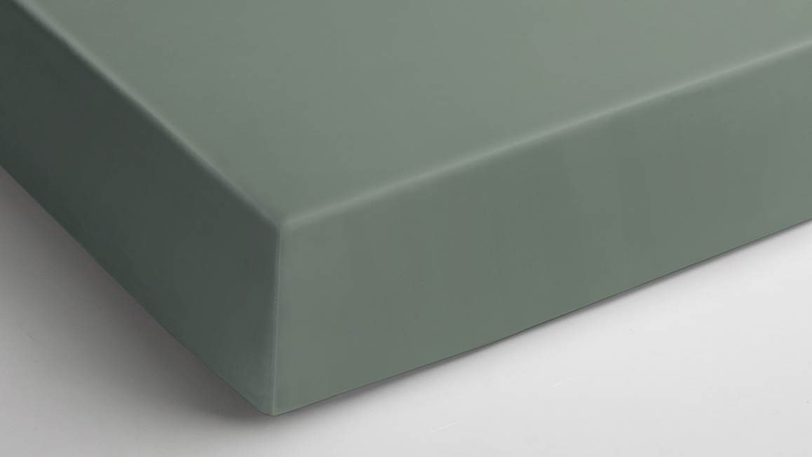 Snoozing percale katoen topper hoeslaken