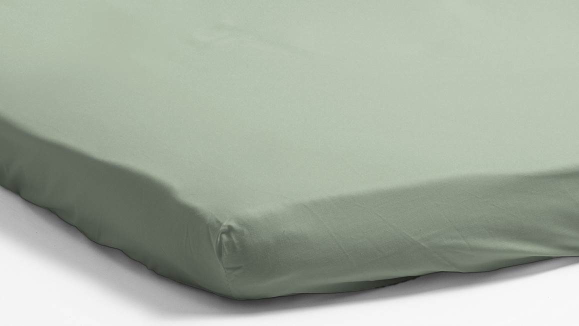 Snoozing percale katoen topper hoeslaken