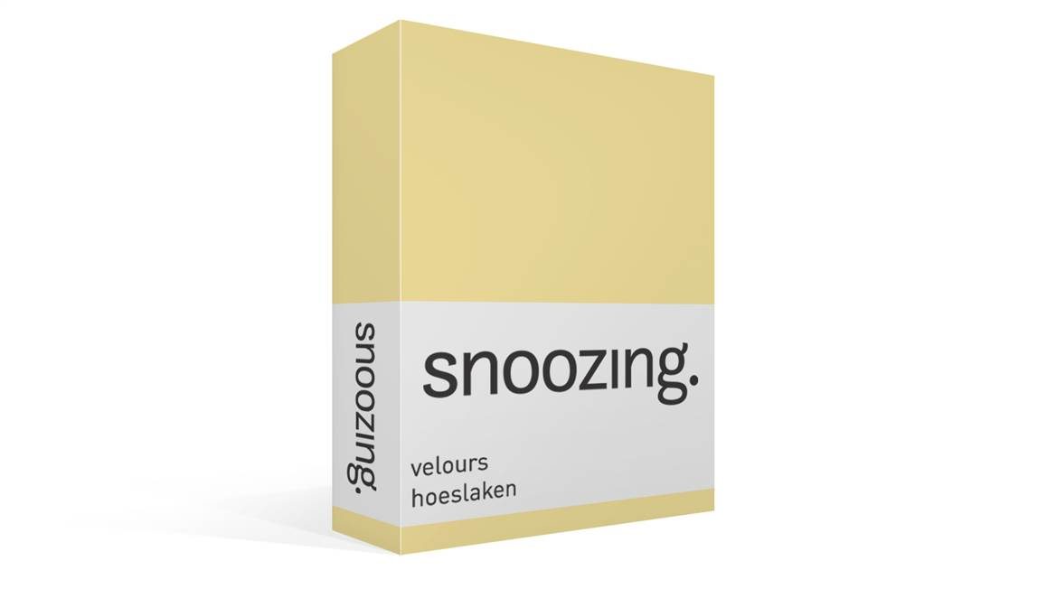 Snoozing velours hoeslaken