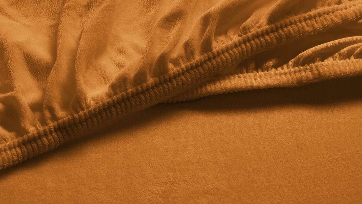 Snoozing velours hoeslaken