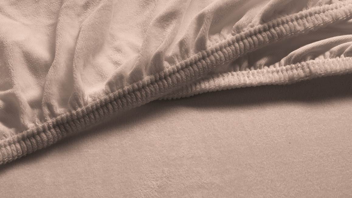 Snoozing velours hoeslaken