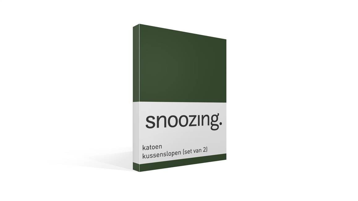 Snoozing katoen kussenslopen (set van 2)