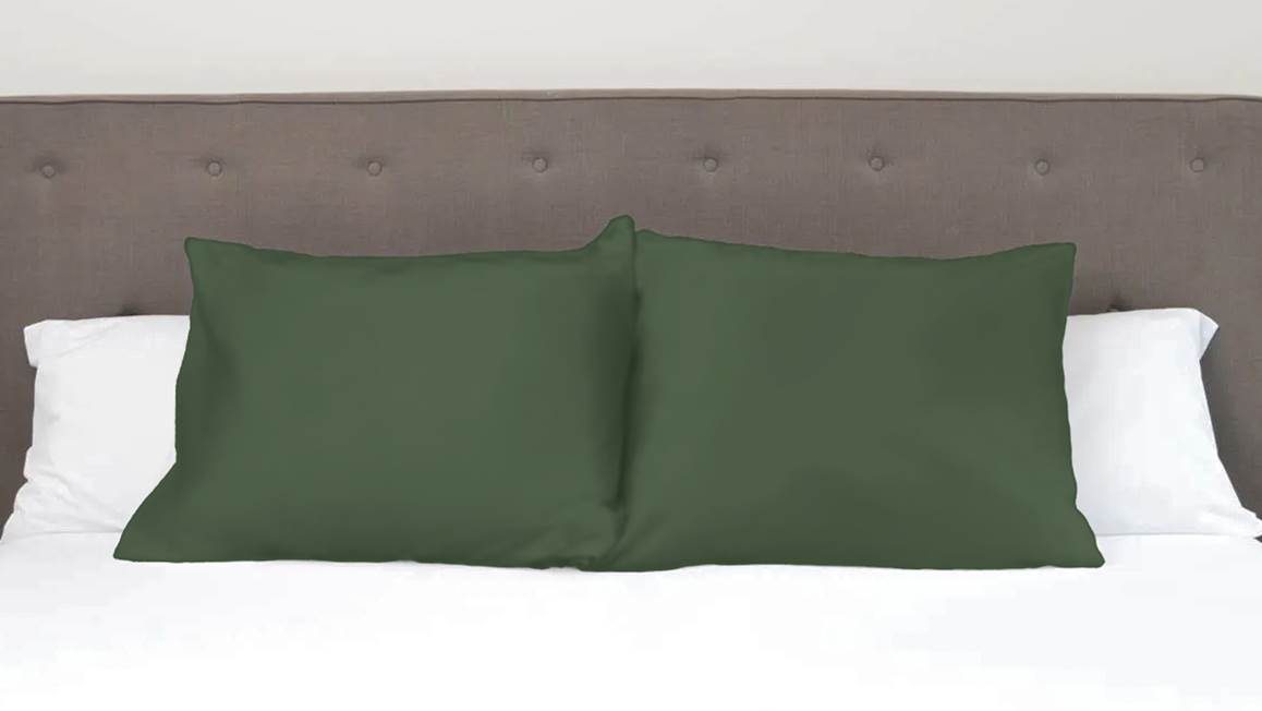 Snoozing katoen-satijn kussenslopen (set van 2)