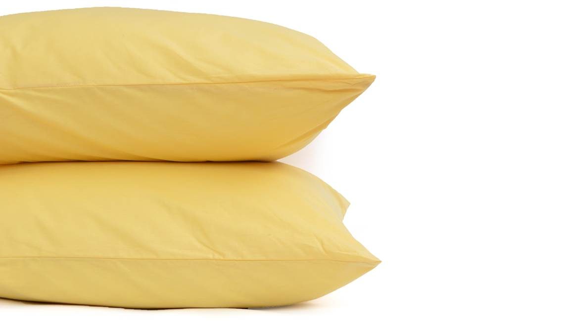 Snoozing percale katoen kussenslopen (set van 2)