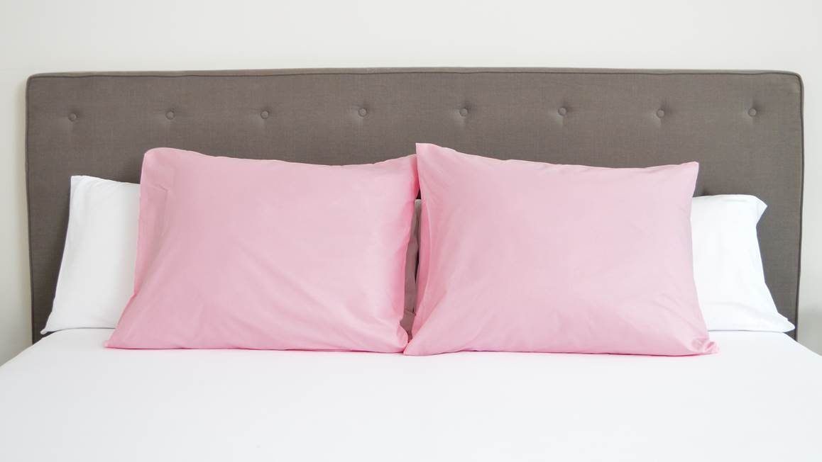 Snoozing percale katoen kussenslopen (set van 2)