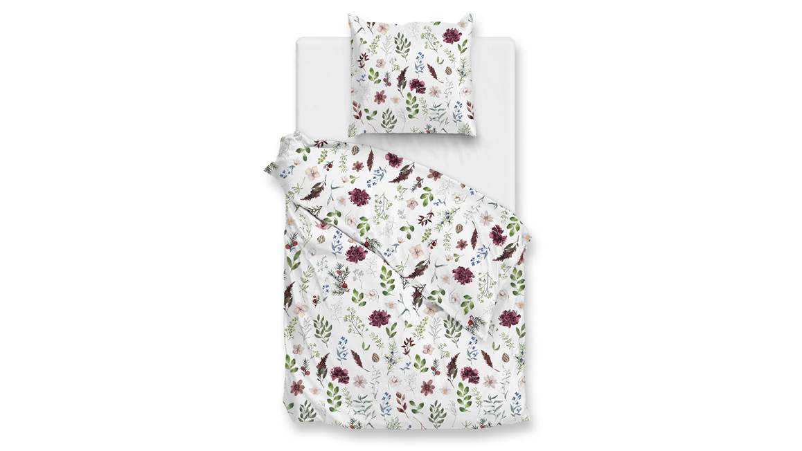 Zohome Celeste flanel dekbedovertrek