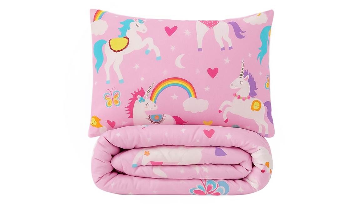 SimplyDream Unicorn Roze wasbaar dekbed