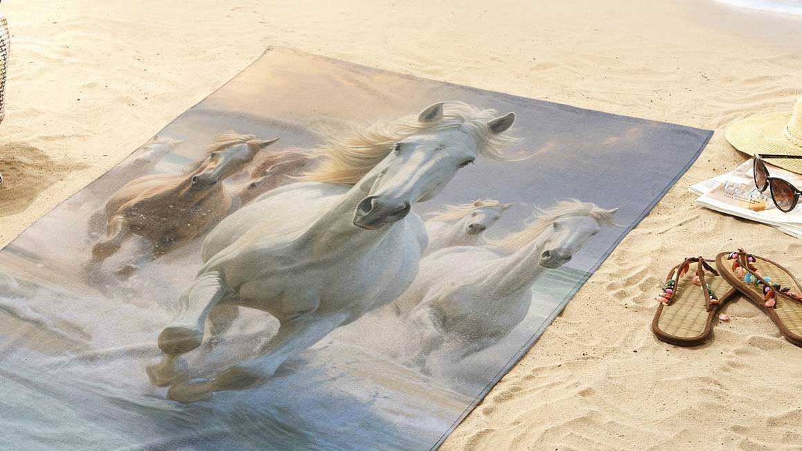 Good Morning Wild and Free strandlaken