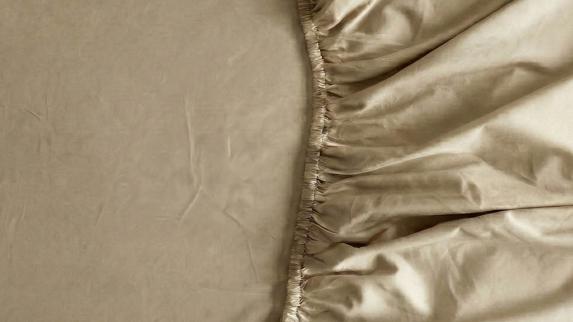 Kayori Saya katoen-satijn topper hoeslaken