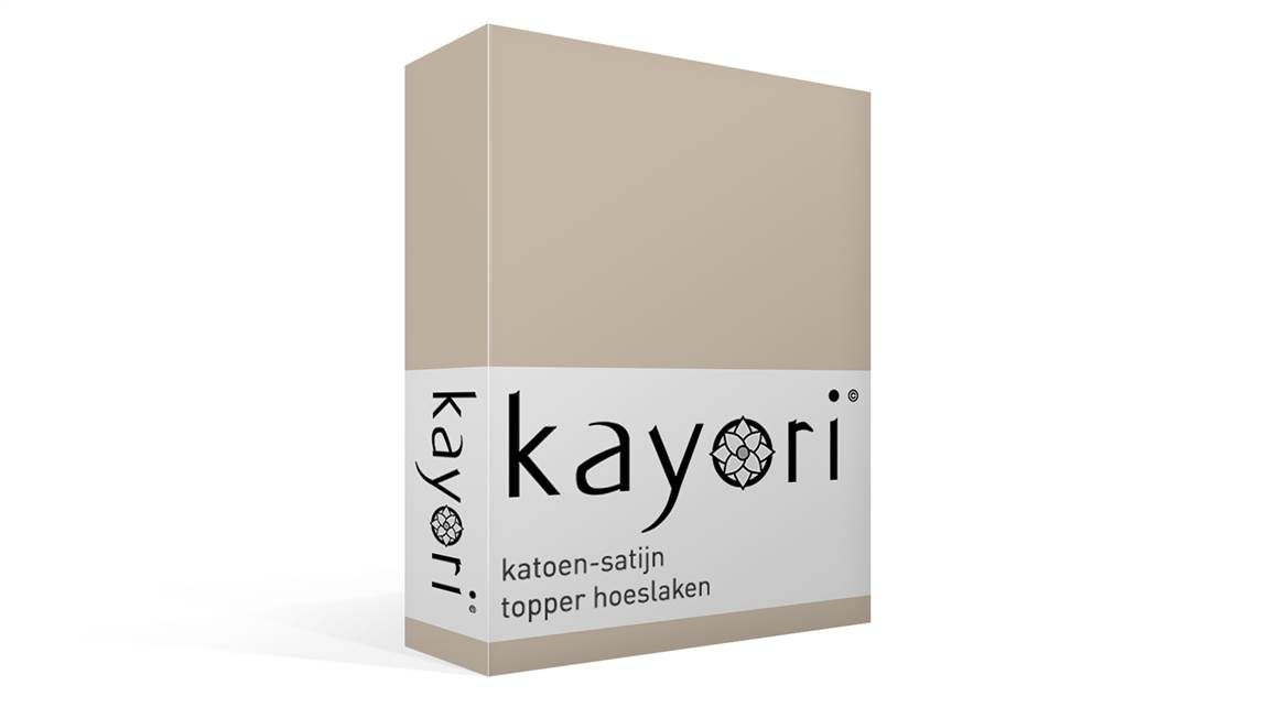 Kayori Saya katoen-satijn topper hoeslaken