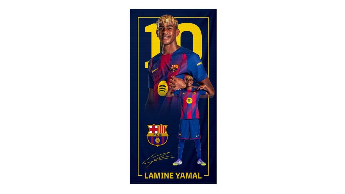 FC Barcelona Lamine Yamal strandlaken