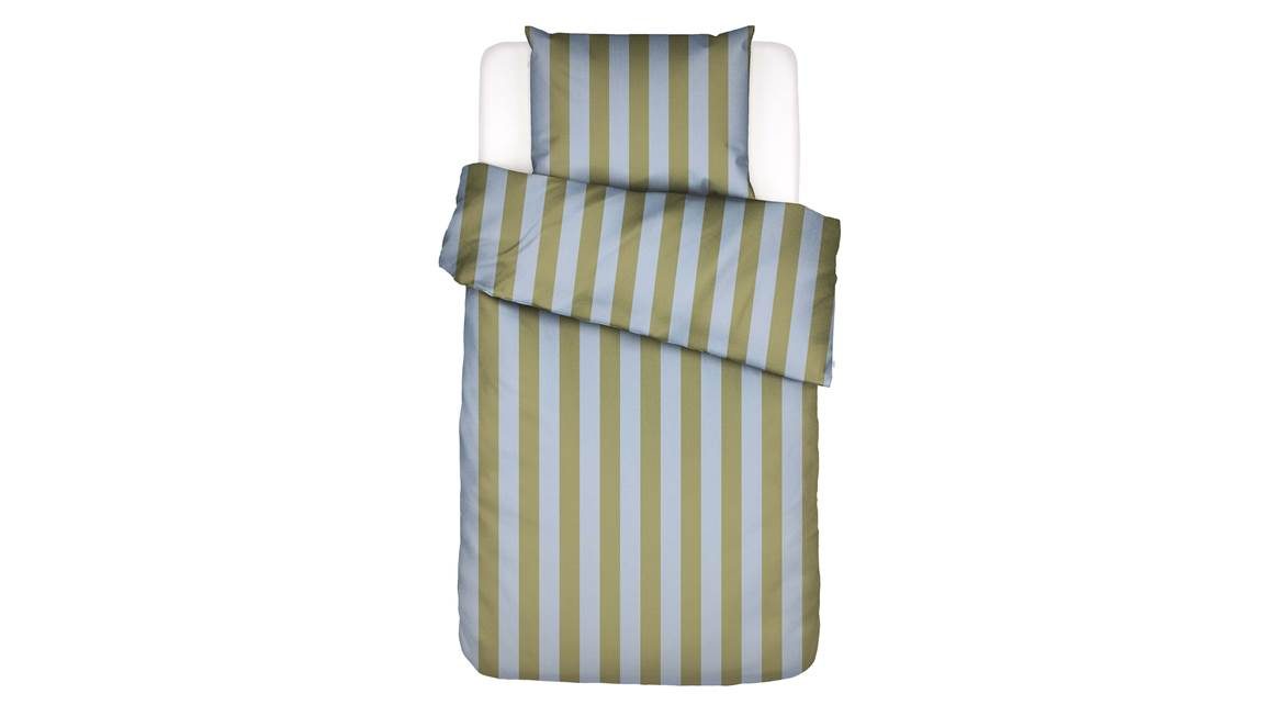 Essenza Minte Stripe dekbedovertrek