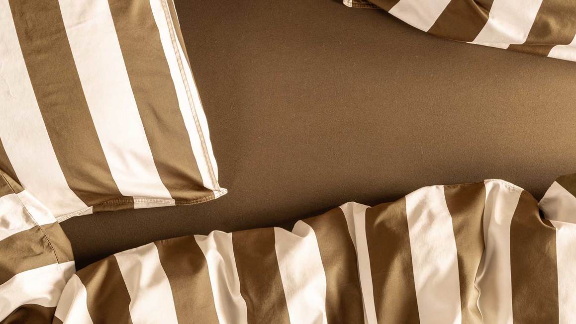 Essenza Minte Stripe dekbedovertrek