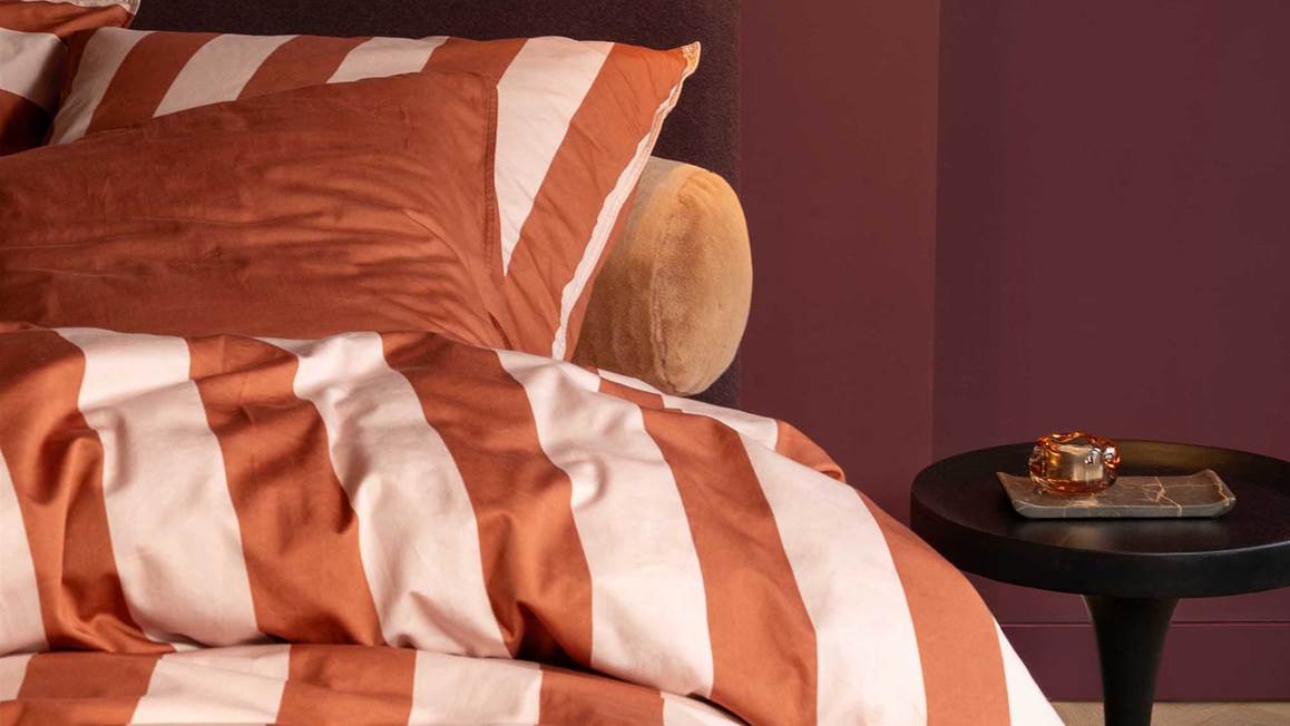 Essenza Minte Stripe dekbedovertrek