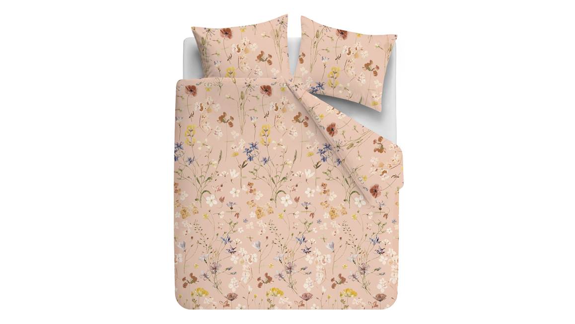 Ariadne at Home Soft Flowers flanel dekbedovertrek