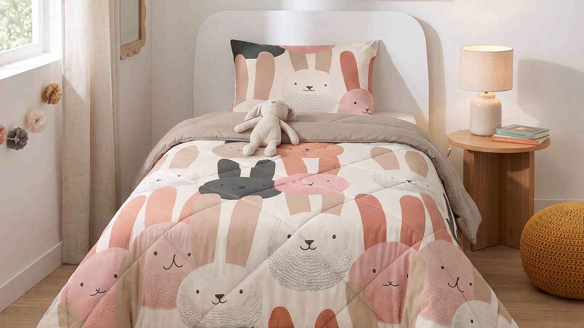 Dreamhouse Bunnyhop wasbaar dekbed
