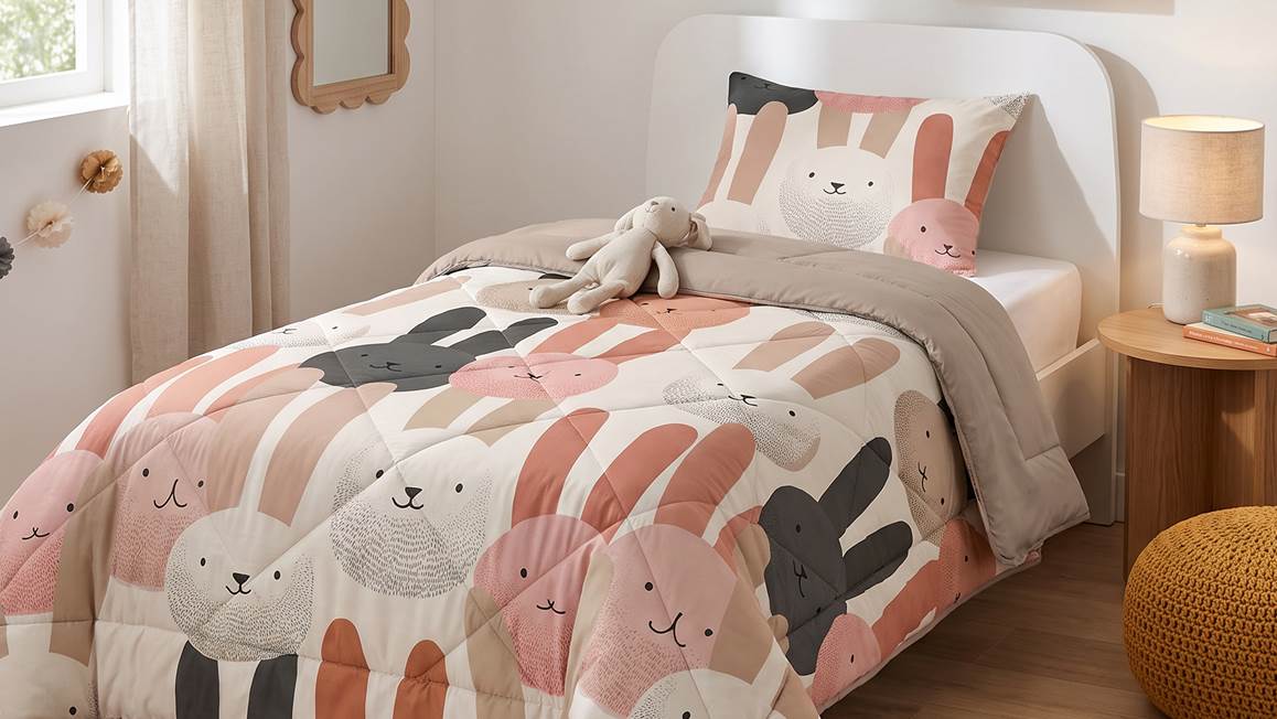 Dreamhouse Bunnyhop wasbaar dekbed