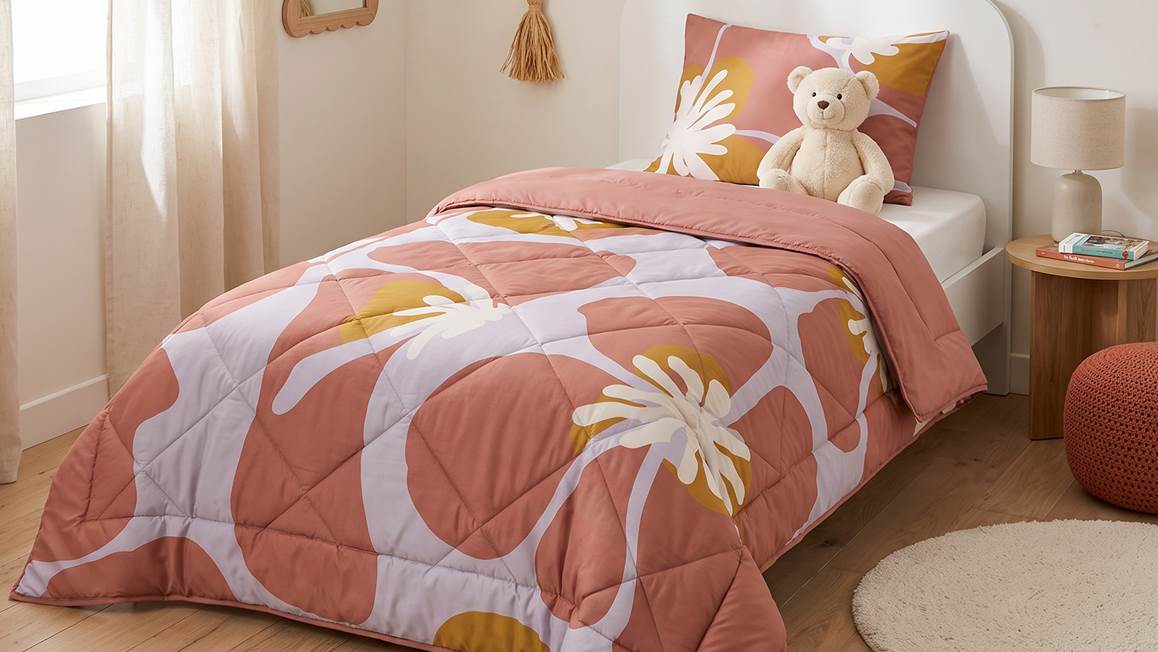 Dreamhouse Happy Blooms wasbaar dekbed