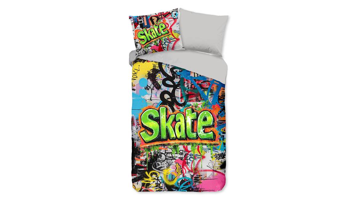 Good Morning Skate flanel dekbedovertrek